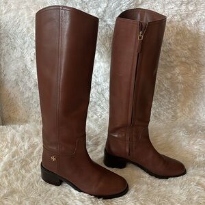 Tory Burch Tall Leather Boots - Size 9